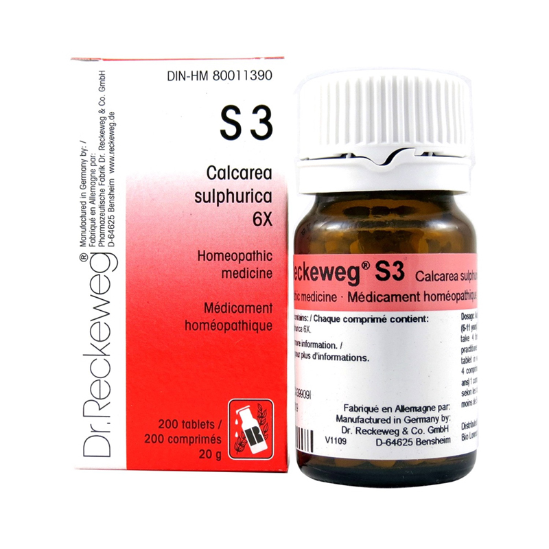 s3 calcarea sulphurica 6x dr reckeweg boyds alternative health