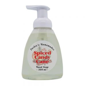 spiced candy cane foaming hand soap jackies homemades boyds alternative health